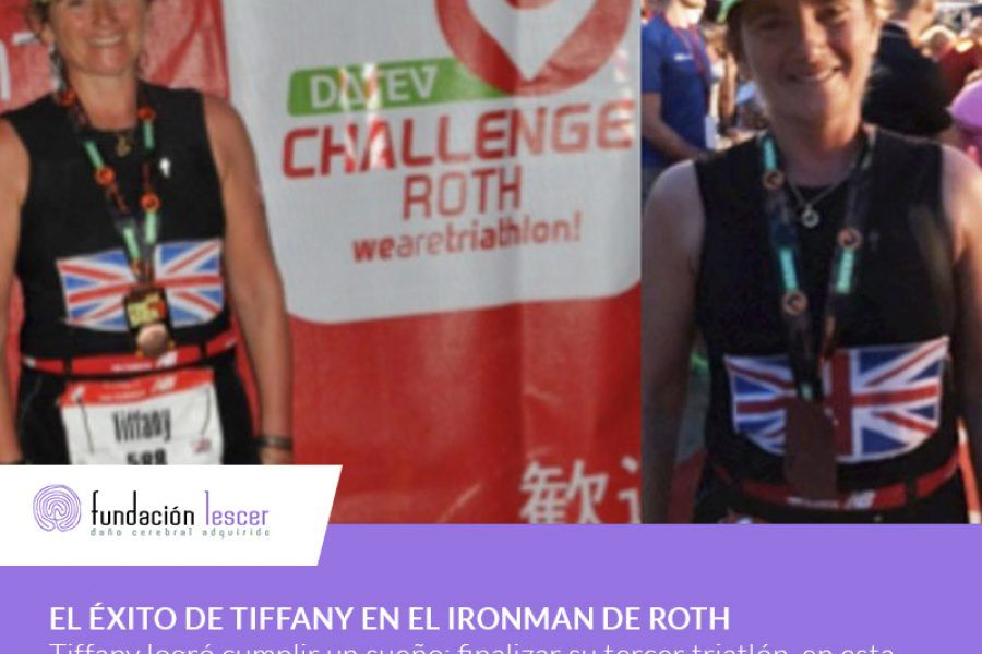 El éxito de Tiffany en el Ironman de Roth alimenta los sueños de los pacientes con DCA de la Fundación Lescer